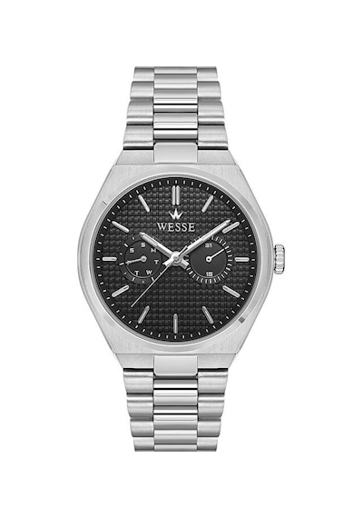 Wesse Wwg209604 Quartz Çelik Gri Siyah Kadran 42 Mm Erkek Kol Saati