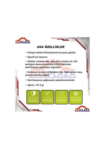 4Riders Baymax Bx-2500 Comfort Dual Antifog Şeffaf Buğu Yapmayan Toz Çapak Koruyucu Uv Korumalı Laboratuvar İşçi İş Güvenlik Gözlüğü
