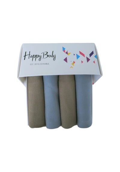 Happy Body Çorap Art.gb-100 Bambu 4'lü İnce Kumaş Erkek Soket Özel Kutulu Dikişsiz Confort Lastik Çok Renkli