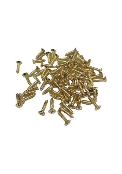 Sarı 1000 Adet Klips Vidası 2,2x9,5 Mm Yhb - Konik Başlı Kutu, Sandık, Ayak, Askı, Mini Vida 9,5 Mm