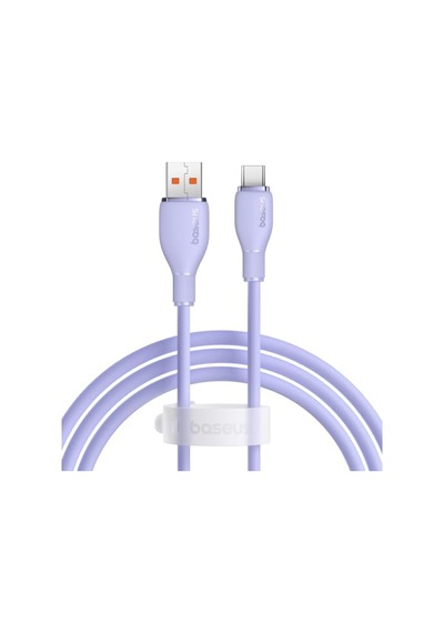 Pudding Hızlı Şarj Özellikli Type-c Kablo 100w, 1.2 Metre, Mor Diğer