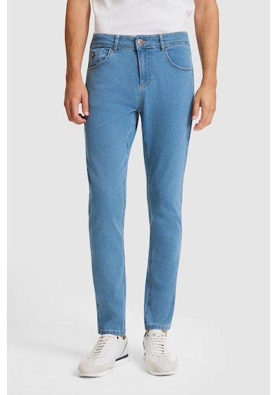 U.S. Polo Assn. Erkek Açık Mavi Slim Fit Jean Pantolon 50325212-dn0003 Lıght Blue C