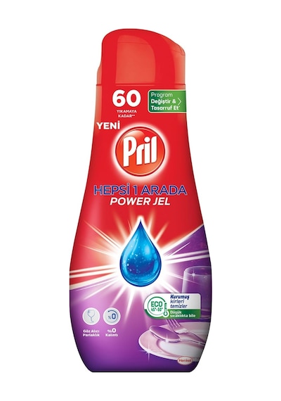 Pril Hepsi 1 Arada Jel Standart 60 Yıkama Bulaşık Deterjanı 1 X 1080g