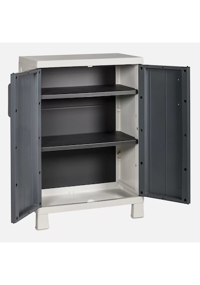 Plastik Bahçe Balkon Teras Kiler Dolap 65*38*93H Cm