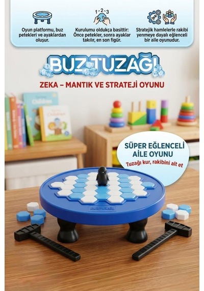 Buz Tuzağı : Tuzağı Kur , Rakibini Alt Et 2 Oyunculu Yeni Nesil Eğlenceli Strateji Oyunu