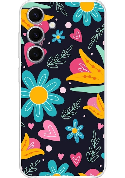 Samsung Galaxy S24 İle Uyumlu Retro Color 1 Kamera Korumalı Şeffaf Kılıf Şeffaf