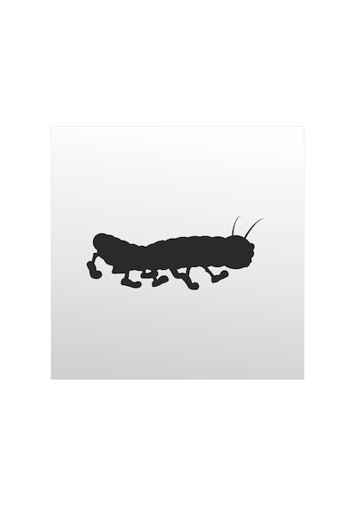 Folyo Sticker Tırtıl 130cm Uzunluk Siyah