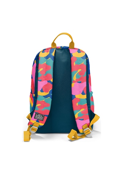 Coral High Dört Gözlü İlk Ve Ortaokul Çantası - Unisex Renkli Kamuflaj Desenli 33232 Çok Renkli