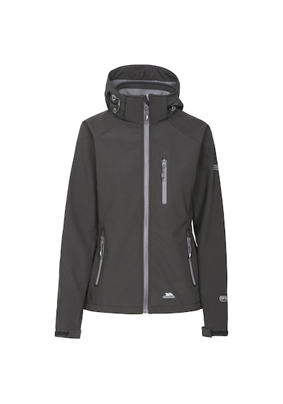 Trespass Bela Iı Kadın Outdoor Softshell Ceket Siyah