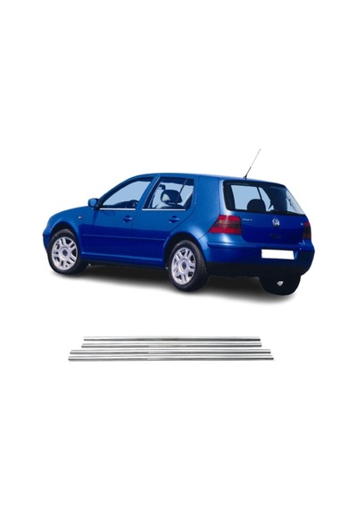 Vw Golf 4 Krom Cam Çıtası 4 Parça 1998-2004 Arası Paslanmaz Çelik
