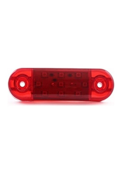 Ahmet Otomotiv Tombul Parmak Led 9 Ledli Kırmızı 10 Adet 12/24v