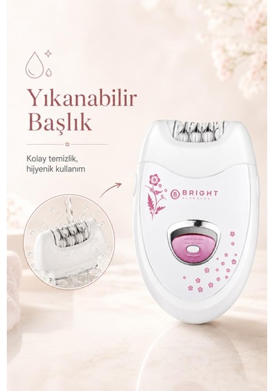 Bright Elegance Be-1196 Kablolu / Kablosuz Şarjlı 2 Kademe 18 Çift Cımbız Epilasyon Aleti