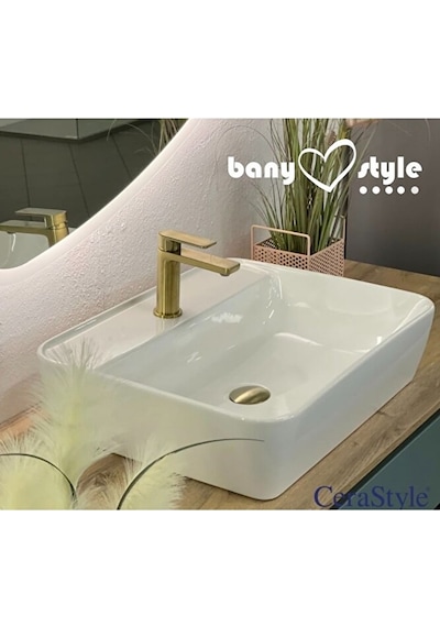 Cerastyle One Lavabo 55x45 Cm Batarya Delikli A