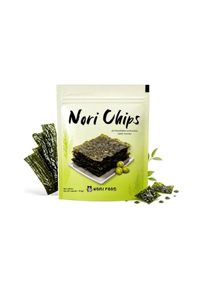 Nori Food Zeytinyağında Kavrulmuş Nori Yosun Cipsi 20 Yaprak 8g 95048403
