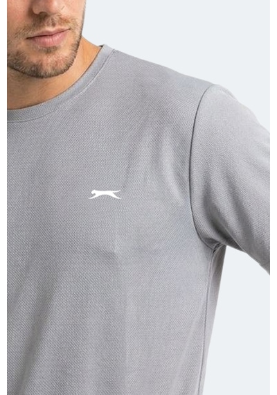 Slazenger Haunted I Erkek Gümüş Tişört
