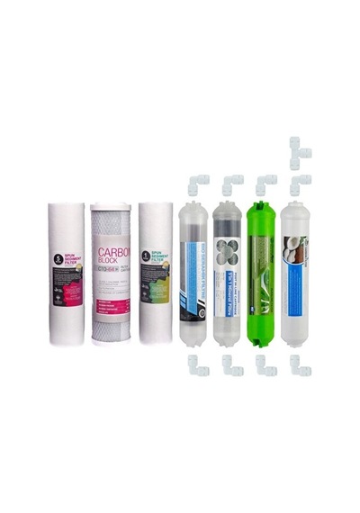 Su Arıtma Cihazı Filtresi 7'li Set Paket Aşama Membransız