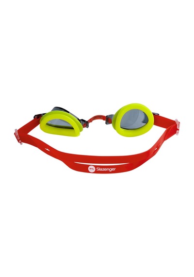 Slazenger Junior Yüzücü Gözlüğü Wave 2546 Smoke Yellow Red Çok Renkli
