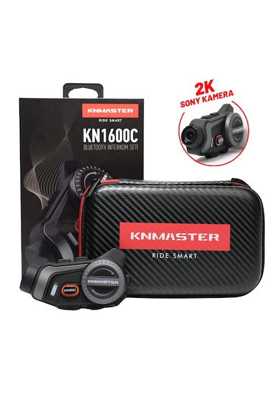 Knmaster Kn1600c Kameralı Motosiklet Kask İnterkom