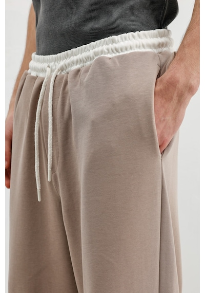 Vamos Baggy Fit Eşofman Alt V80-41 Vizon