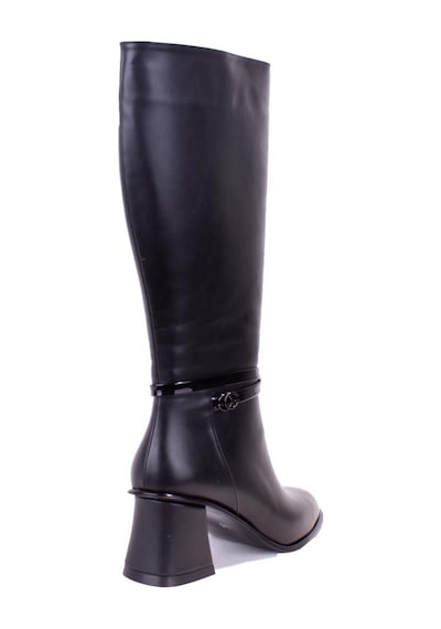 Dagoster Dza07-1032901 Siyah Klasik Topuklu Kadın Çizme 001