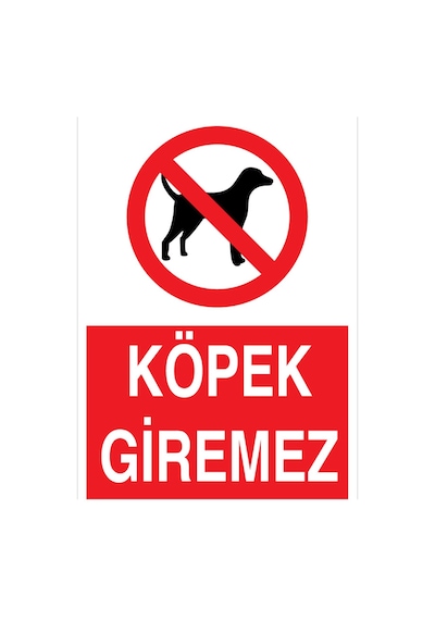 Köpek Giremez Uyarı Tabelası - 20x30 Foreks - Iyf13