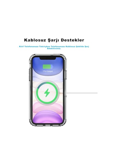 Iphone 12 Pro Max Kılıf Kamera Lens Korumalı Magsafe Destekli Şeffaf Darbe Emici Sert Kapak