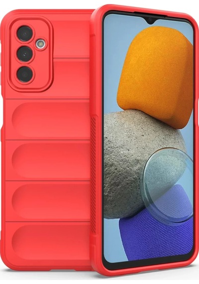 Newface Samsung Galaxy Uyumlu M23 Kılıf Optimum Silikon - Kırmızı Diğer