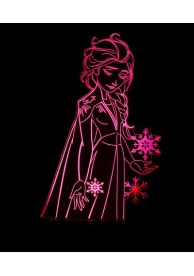 Disney Frozen Karlar Ülkesi Gece Lambası Mavi