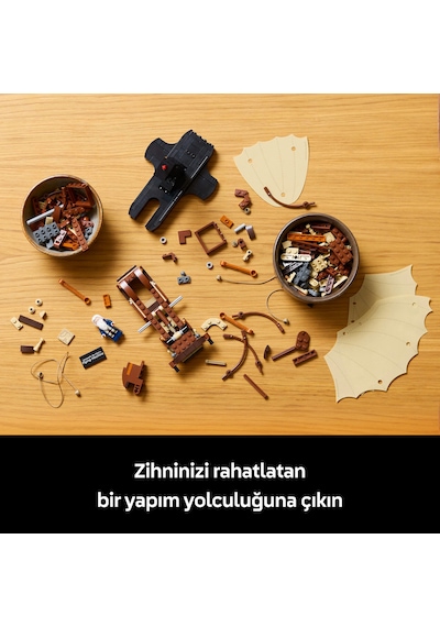 LEGO® Icons Leonardo da Vinci’nin Uçan Makinesi 10363 - Tarih Seven Yetişkinler için Dekoratif Model Yapım Seti (493 Parça)