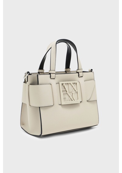 Armani Exchange Logolu Ayarlanabilir Askılı Çanta Kadın Çanta 9426900 A874 U6208 Ekru
