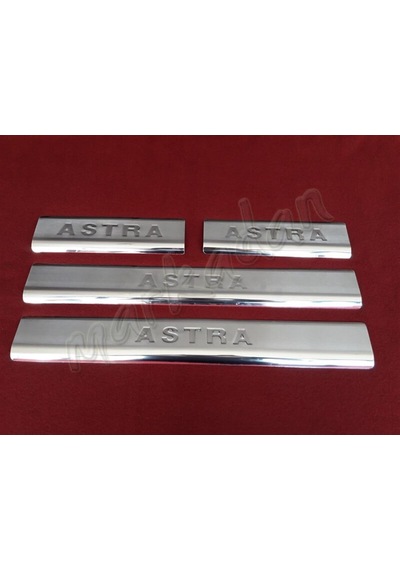 Db Chrome Opel Astra H Krom Kapı Eşiği 2004-2013 4 Parça P.Çelik