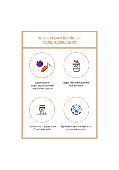 Missha Talks Vegan Squeeze Sheet Mask Besleyici&Aydınlatıcı Vegan Yaprak Maske - Mega Nutritious