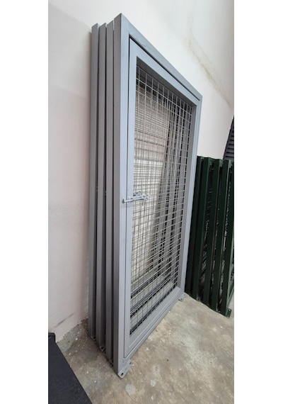 Bahçe Kapısı Tel Kapı 5x5 Göz Aralıklı -200cm Yüksekliği X 100 Cm Eni-