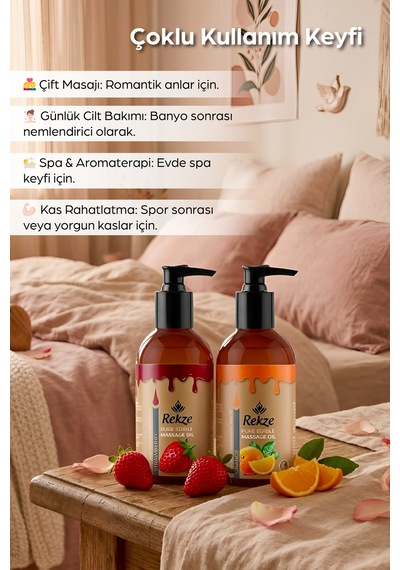Yenilebilir Portakal + Çilek Masaj Yagı 120 Ml - 300591065