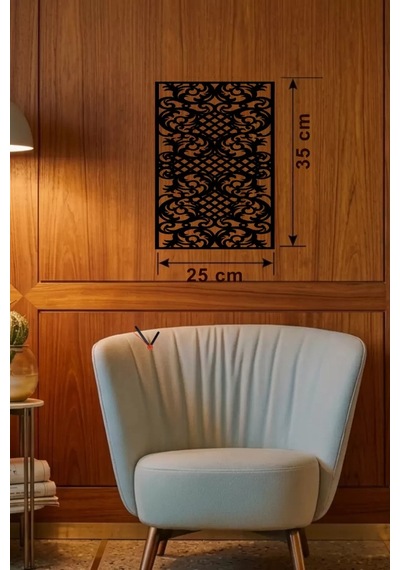 Mey İthalat Gotham Temalı Ahşap Duvar Saati - 25x35 Cm Lazer Kesim Dekoratif Saat Çok Renkli