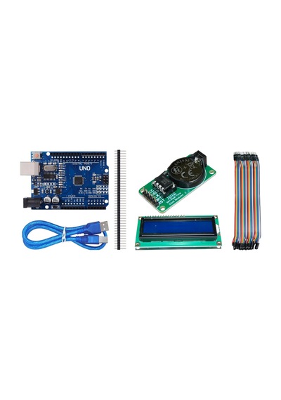 Dijital Saat & Takvim Projesi Kiti Ds1302 + Lcd + Arduino - Jumper Kablo