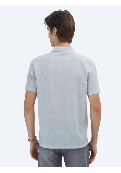Kip Gri Desenli Regular Fit Casual Gömlek Gri
