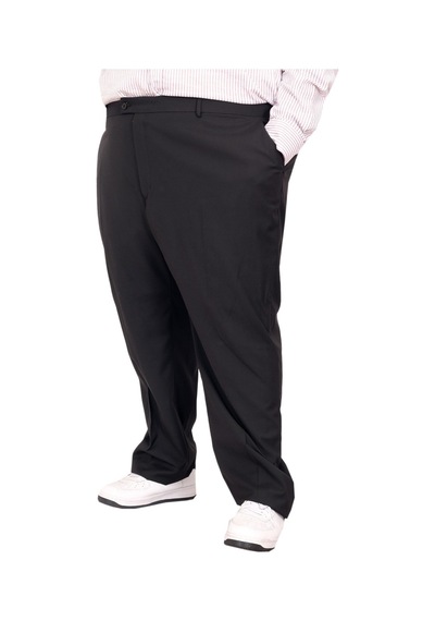 Mode Xl Buyuk Beden Erkek Kumaş Pantolon Superior 21024 Siyah Siyah