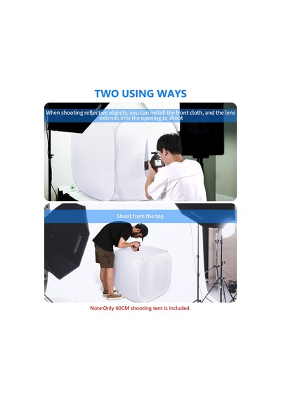 24in X 24in / 60 Cm X 60 Cm X 60 Cm Fotoğraf Stüdyosu Kayıt Çadırı Işık Küpü Difüzör