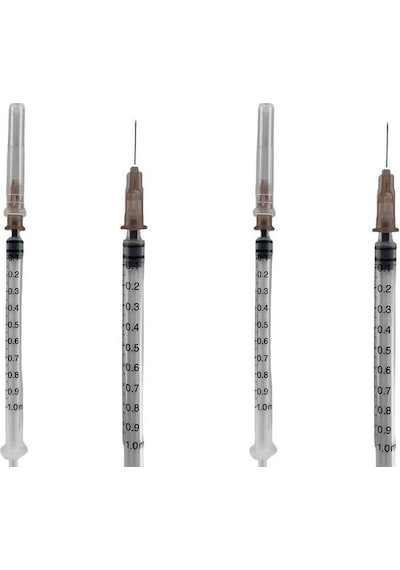 Ayset İnsülin Enjektörü (3P 1ML) 26 G Kahverengi İğneli 250 Adet