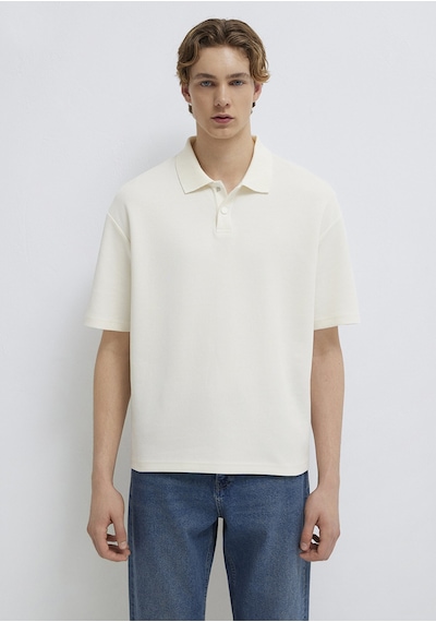 Mavi - Ekru Polo Tişört 0613177-70056 Ekru