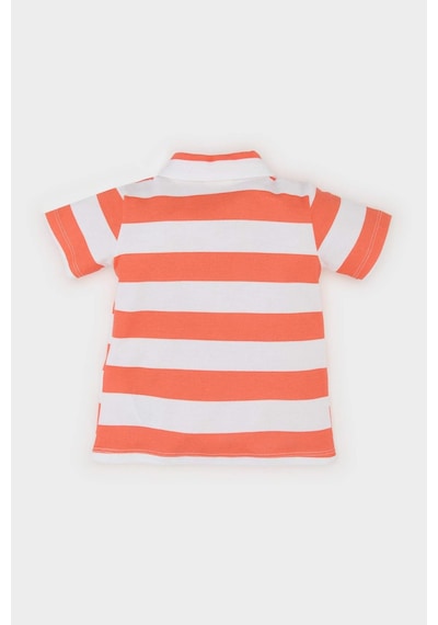 DeFacto Erkek Bebek Polo Yaka Çizgili Pike Kısa Kollu Tişört E6765A525SMER118