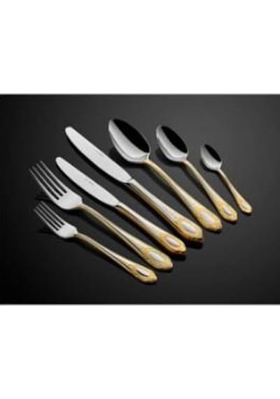 Lamedore Elegance Yarım Gold 89 Parça Çatal Bıçak Seti 1chj-002g Altın