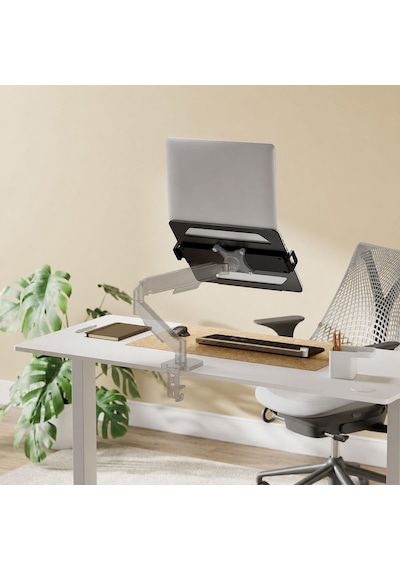 14-17.3" Laptop Tutucu Stand Vesa Uyumlu Monitör Kolu Aparatı Siyah