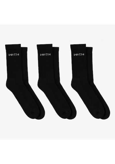 Unıted4 Classic 3'lü Siyah Soket Çorap U3aw70000h Unıted4 Classic 3'lü Siyah Soket Çorap U3aw70000h