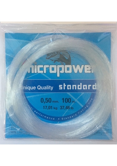 Mıcropower Standard 100mt Byz Poşet Misina 0,50mm