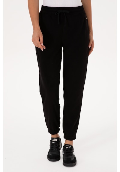 U.S. Polo Assn. Kadın Siyah Polar Jogger Eşofman Altı 50318758-VR046
