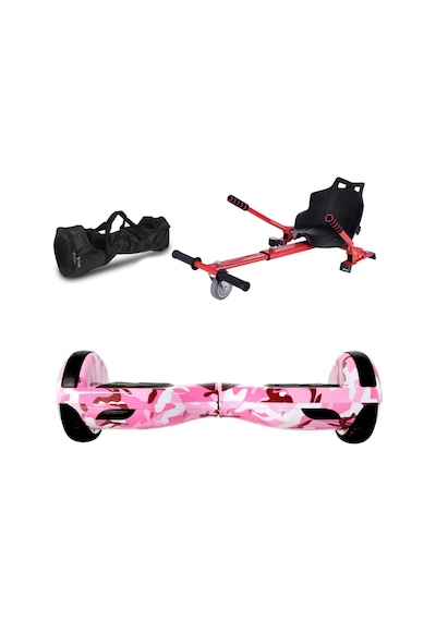 Citymate Elektrikli Kaykay Hoverboard Akıllı Denge 6.5 Inch + Hoverkart + Çanta Extrem Paket D05