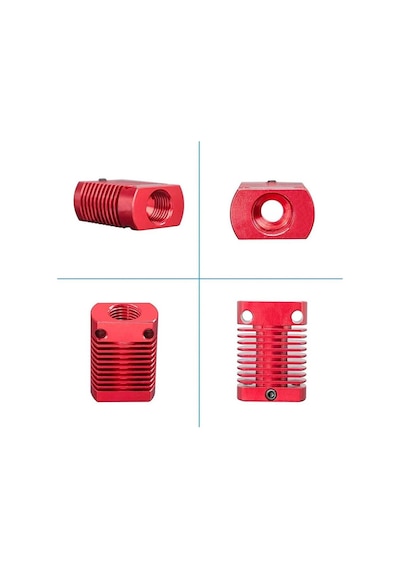 3d Yazıcı Isıtma Alüminyum Blok Ender-3, Ender-3 Pro, Ender-3 V2, Ender-5, Cr-10 Serisi Baskı Kafası