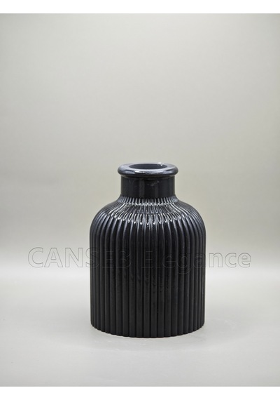 10cm Karbon Siyah - Pampas Vazosu - Premium - Decor